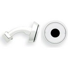 Cross Cufflinks Conical Rhodium / Black