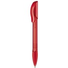 Senator Hattrix Clear Plastic Ballpen With Soft Grip