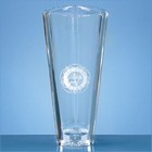 30cm Crystalite Tapered Triangle Vase
