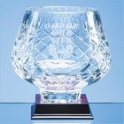 18cm Lead Crystal Panelled Tulip Bowl