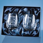 2 Diamante Whisky Tumblers