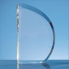 23cm Optical Crystal Facet Curve Award