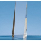 19.5cm Optical Crystal Wedge Rectangle Award