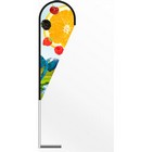 Medium Teardrop Feather Flag Banner With Car Base