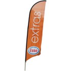 Medium Winder Feather Flag Banner With Water/sand Base