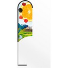 Large Wing Feather Flag Banner Withcar Base