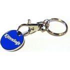 Enamelled Trolley Coin Keychain