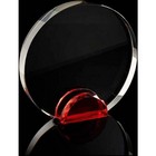 Medium Crystal Circle with Red Base