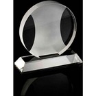 Crystal Circle with sandblast design