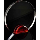 Large Crystal Circle with Red Base