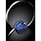 Medium Crystal Circle with Blue Base