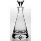 Large Bubble Base Pyramid Decanter