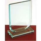 Budget Jade Green Shield Award, 125mm high
