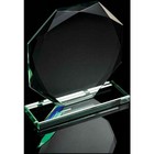 Budget Jade Green Octagan Award, 150mm high