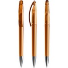 Twist action ball pen in transparent finish with chrome nose cone-DS3.1 TTC