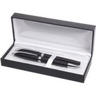 Elan Set - Ballad Chrome ball pen and roller ball set in a Deluxe box