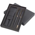 Panache Set - Ballad Gold ball pen and roller ball in a Consort Box