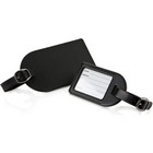 Black Belluno Small Luggage Tag With Window