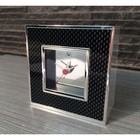 Carbon Fibre Square Desk Alarm Clock