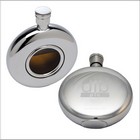 Round Window Metal Hip Flask