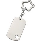 Star Id Dog Tag Keyring