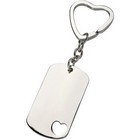 Heart Id Dog Tag Keyring