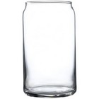 Can shaped drinking glass