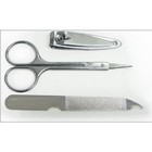 3pc Chrome Nail Care Manicure Set