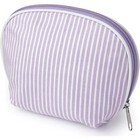 Striped Canvas Finish Lilac Toiletry Bag