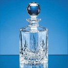0.8ltr Blenheim Lead Crystal Full Cut Square Spirit Decanter