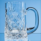 0.595ltr Lead Crystal Sloped Panel Tankard
