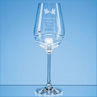 Single Diamante Wine Glass With Modena Spiral Cutting