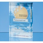 10cm X 15cm Optical Crystal Rectangle  H Or V