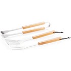 3 pcs bamboo BBQ set