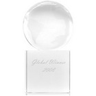Fixed Globe Award on Clear Base