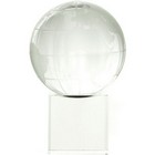 60mm Two Piece Globe Trophy on Clear Base