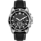Black chronograph watch