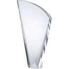 Medium crystal harp shaped award