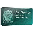 Personalised domed plastic name badges