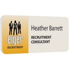 Personalised plastic name badges