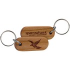 Small Real Wood Keyrings & Double Sided