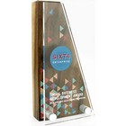Small Real Wood Block Awards with Acrylic Face Plate - Simple Shapes
