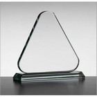 Small triangular jade green award