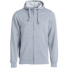 Full Zip Hoody Grey Melange