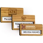 Bamboo Faced Window Badges Laser engraved