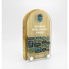Bamboo Block Award with Acrylic Face - medium