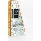 Bamboo Block Award with Metal Plate & Acrylic Face - medium