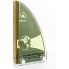 Bamboo Block Award with Metal Plate Acrylic Face - large