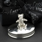 Hallmarked 925 Stirling Silver Teddy First Curl/first Tooth Box