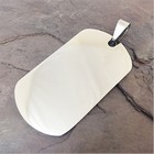 Military Dog Tag Pendant